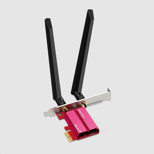 Obrázek MERCUSYS MA47BE WiFi7 PCIe adapter (BE9300,2,4GHz/5GHz/6GHz,Bluetooth5.4)