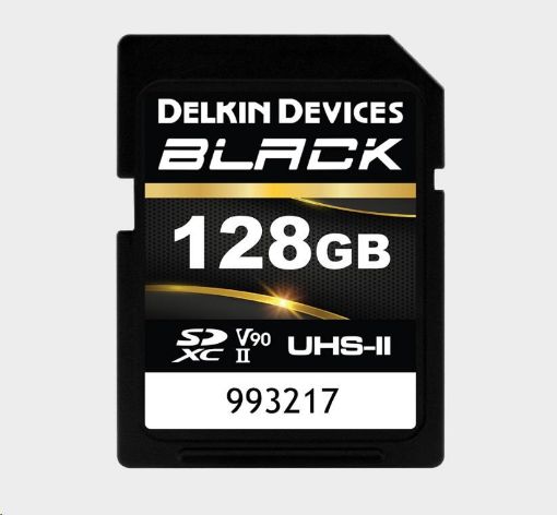 Obrázek Delkin SDXC BLACK Rugged UHS-II R300/W250 (V90) 128GB (new)