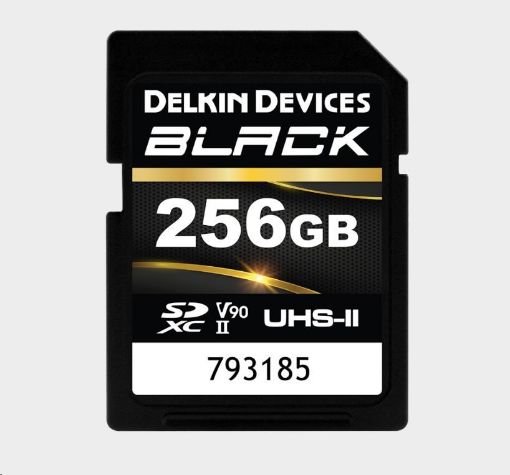 Obrázek Delkin SDXC BLACK Rugged UHS-II R300/W250 (V90) 256GB (new)