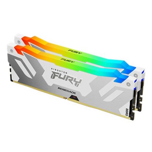 Obrázek KINGSTON DIMM DDR5 48GB(Kit of 2) 8000MT/s CL38 FURY Renegade RGB White