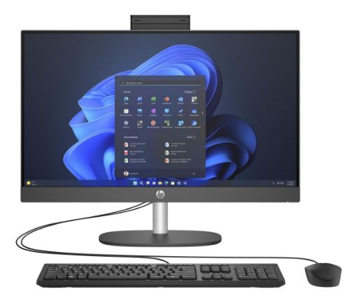 Obrázek HP AiO ProOne 240G10 23.8 IPS NT i3-N300,8GB, 512GB M.2 NVMe, WiFi 6 + BT, usb kláv. a myš, Win11Home
