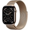 Obrázek Apple Watch Series 11 GPS + Cellular 46mm Gold Titanium Case with Gold Milanese Loop - S/M