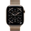 Obrázek Apple Watch Series 11 GPS + Cellular 46mm Gold Titanium Case with Gold Milanese Loop - S/M