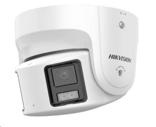 Obrázek HIKVISION DS-2CD2387G2P-LSU/SL(4MM)(C), 8MPix IP Turret ColorVu AcuSense panoramatická kamera; LED 30m, WDR 130dB, Audio