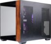 Obrázek Cooler Master case Elite 481 Wood, mATX, Průhledná bočnice, 3x 120mm ARGB Fan, Černá