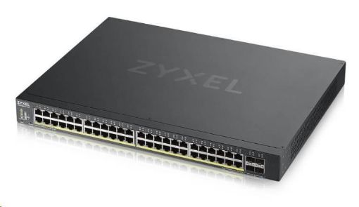Obrázek Zyxel XGS1935-52HP, 52 Port Lite-L3 Smart Managed PoE Switch, 48x Gigabit PoE and 4x 10G SFP+, hybrid mode