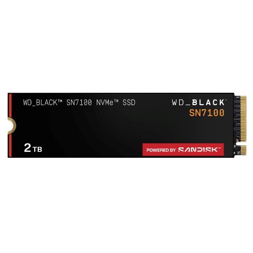 Obrázek WD BLACK SSD NVMe 2TB PCIe SN7100 Powered by SanDisk, Gen4, (R:7250, W:6900MB/s)