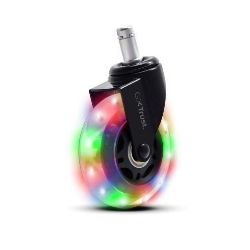 Obrázek TRUST Kolečka na herní židli GXT 701, LED, gelové