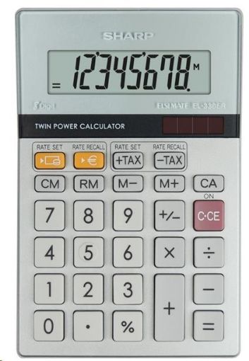 Obrázek SHARP kalkulačka - EL330ERB - stříbrná