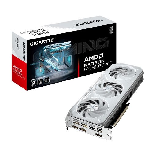 Obrázek GIGABYTE VGA AMD Radeon RX 9060 XT GAMING OC ICE 16G, 16G GDDR6, 2xDP, 1xHDMI
