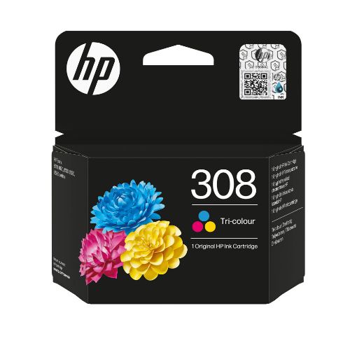 Obrázek HP 308 Tri-color Original Ink Cartridge (120 pages)