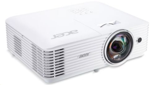 Obrázek ACER Projektor S1387n, ShortThrow, WXGA (1280x800), 4000 ANSI, 20 000:1, VGA, HDMI, RJ45, repro 1x16W, 3.1Kg, LumiSense,