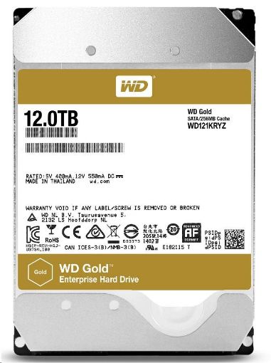 Obrázek BAZAR VADNÉ - WD GOLD WD121KRYZ 12TB SATA/ 6Gb/s 256MB cache 7200 ot. (Bazar)