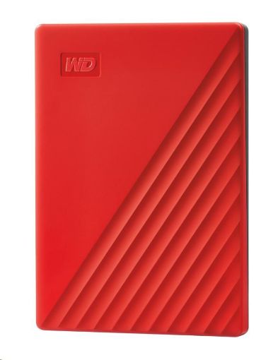 Obrázek BAZAR - WD My Passport Portable 2TB, Externí HDD, USB 3.0, červená (Bez příšlušenství)