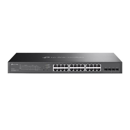 Obrázek BAZAR - TP-Link OMADA switch SG2428LP (24xGbE,4xSFP,16xPoE+,150W,fanless) - poškozený obal (Bazar)