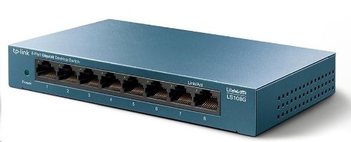 Obrázek BAZAR - TP-Link LiteWave switch LS108G (8xGbE, fanless) - poškozený obal