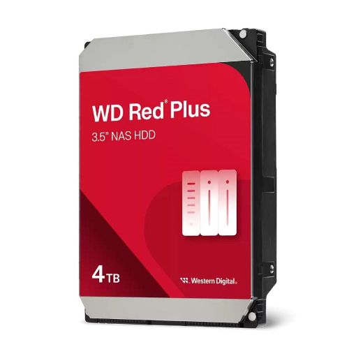 Obrázek WD RED PLUS NAS WD40EFZZ 4TB, SATA III 3.5", 128MB 5400RPM, 180MB/s, CMR