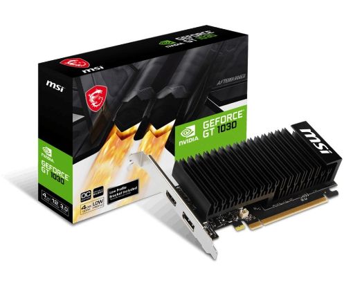 Obrázek MSI VGA NVIDIA GeForce GT 1030 4GHD4 LP OC, GT 1030, 4GB DDR4, 1xDP, 1xHDMI
