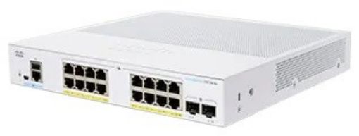 Obrázek BAZAR - Cisco switch CBS350-16FP-2G-EU (16xGbE,2xSFP,16xPoE+,240W,fanless) - REFRESH - rozbaleno
