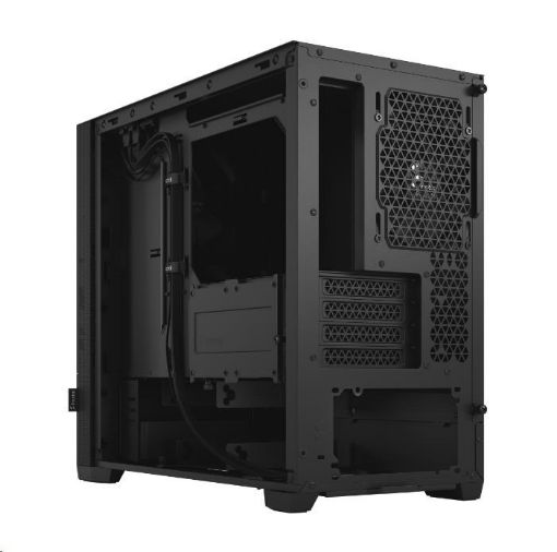 Obrázek FRACTAL DESIGN skříň Pop Mini Silent Black Solid, 2x USB 3.0, bez zdroje, mATX