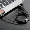 Obrázek Baseus Cafule nabíjecí / datový kabel USB na Lightning 1,5A 2m, šedá-černá
