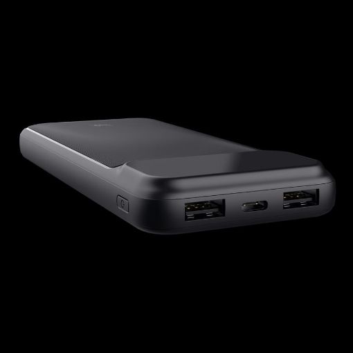 Obrázek TRUST Powerbanka Avala, 10000 mAh, 1xUSB-C + 2xUSB, černá