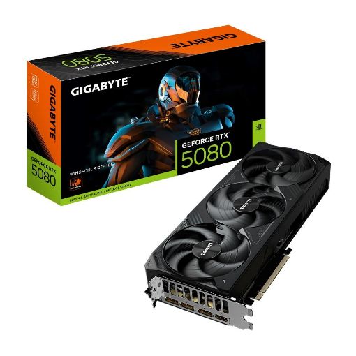 Obrázek GIGABYTE VGA NVIDIA GeForce RTX 5080 WINDFORCE 16G, 16G GDDR7, 3xDP, 1xHDMI