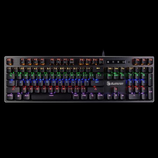 Obrázek A4tech Bloody Klávesnice B760, herní klávesnice, mechanická, drátová, Green Switch, CZ/SK, Černá