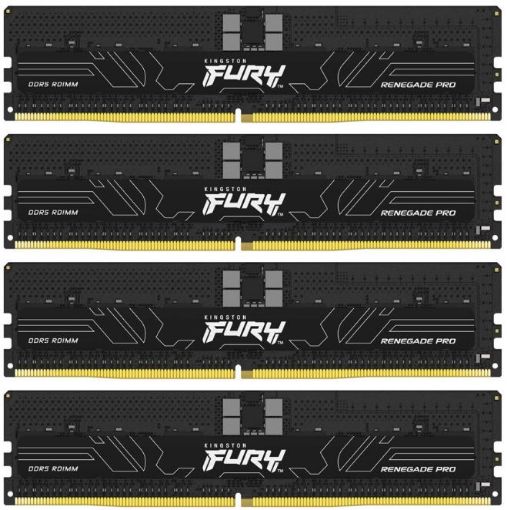Obrázek KINGSTON DIMM DDR5 64GB (Kit of 4) 4800MT/s CL36 FURY Renegade Pro ECC Reg PnP