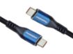 Obrázek PremiumCord USB-C kabel ( USB 3.2 GEN 2x2, 5A, 100W, 20Gbit/s ) 2m, bavlněný oplet
