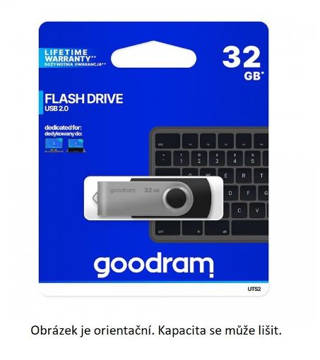 Obrázek GOODRAM Flash Disk UTS2 8GB USB 2.0, černá