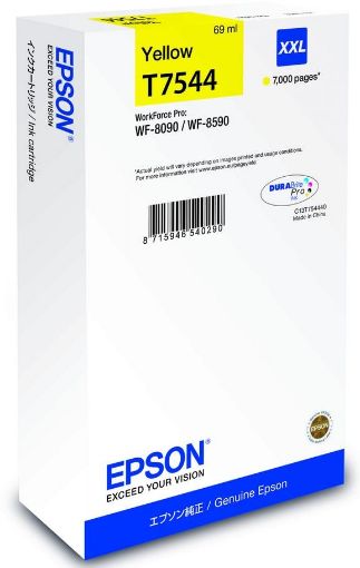 Obrázek EPSON Ink bar WF-8090 / WF-8590 Ink Cartridge XXL Yellow - 7000str. (69 ml)