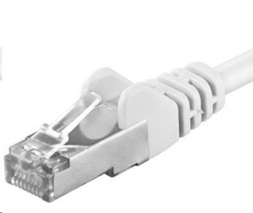 Obrázek PREMIUMCORD Patch kabel CAT6a S-FTP, RJ45-RJ45, AWG 26/7 7m bílá