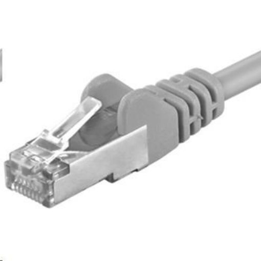 Obrázek PREMIUMCORD Patch kabel CAT6a S-FTP, RJ45-RJ45, AWG 26/7 2m šedá
