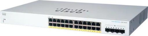 Obrázek Cisco switch CBS220-24P-4X (24xGbE,4xSFP+,24xPoE+,195W)