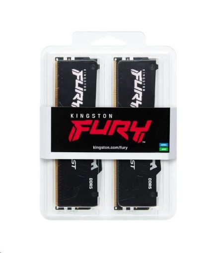 Obrázek KINGSTON DIMM DDR5 128GB (Kit of 2) 5600MT/s CL36 FURY Beast RGB EXPO