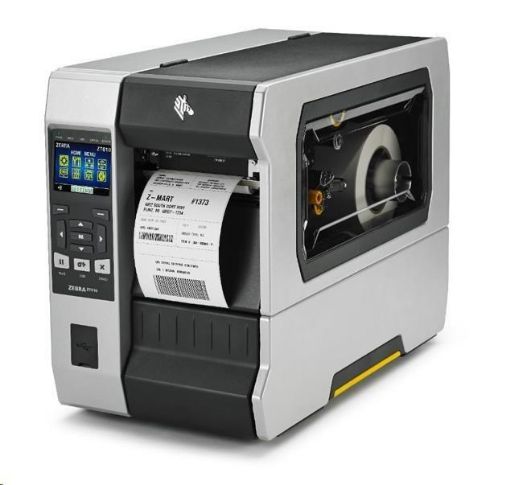 Obrázek Zebra ZT610, 12 dots/mm (300 dpi), odlepovač, rewind, disp., ZPL, ZPLII, USB, RS232, BT, Ethernet