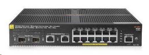 Obrázek HPE Aruba Networking 2930F 12G PoE+ 2G/2SFP+ Switch RENEW JL693A