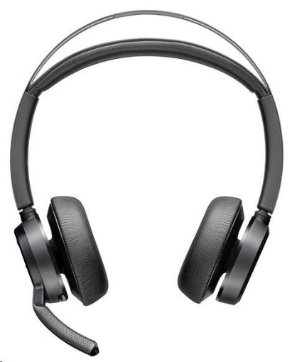 Obrázek Poly Voyager Focus 2 MS Teams bezdrátová náhlavní souprava, USB-A/C adaptér, stereo