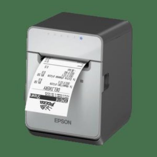 Obrázek Epson TM-L100, 8 dots/mm (203 dpi), cutter, linerless, USB, Lightning, BT, Ethernet, black