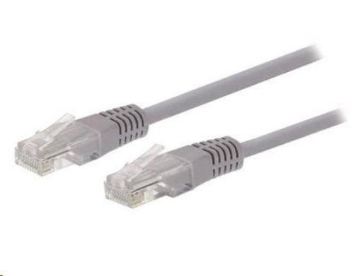 Obrázek C-TECH kabel patchcord Cat5e, UTP, šedý, 5m