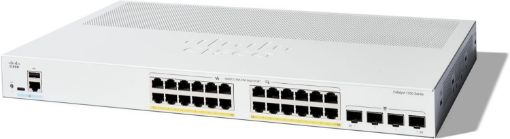 Obrázek Cisco Catalyst switch C1300-24P-4G (24xGbE,4xSFP,24xPoE+,195W,fanless) - REFRESH