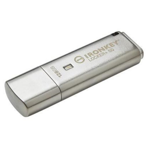 Obrázek Kingston Flash Disk IronKey 128GB IKLP50 IronKey Locker+ 50 AES USB, w/256bit Encryption