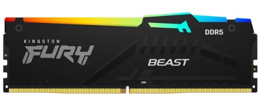 Obrázek KINGSTON DIMM DDR5 64GB (Kit of 4) 5600MT/s CL40 FURY Beast RGB XMP