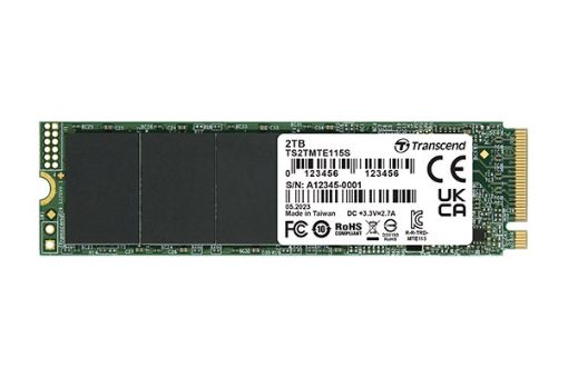 Obrázek TRANSCEND SSD 115S 2TB, M.2 2280, PCIe Gen3x4, NVMe, TLC, bez DRAM