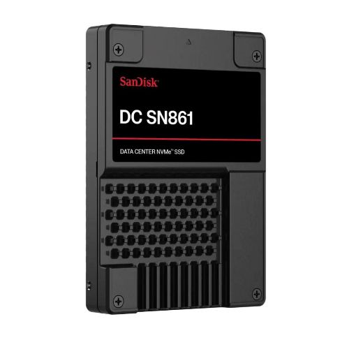 Obrázek SanDisk Enterprise SSD 7.68TB DC SN861, PCIe Gen5, (R:13700, W:7500MB/s), RI-1DW/D BICS6 ISE