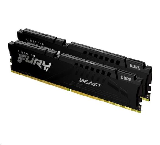 Obrázek KINGSTON DIMM DDR5 128GB (Kit of 2) 5600MT/s CL36 FURY Beast Černá EXPO