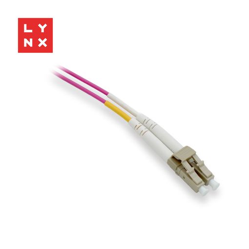 Obrázek LYNX duplexní patch kabel MM, OM4, LC/LC, 50/125µm, 5m