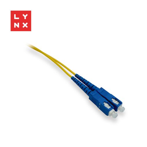 Obrázek LYNX duplexní patch kabel SM, OS2, SC/SC, 9/125µm, 15m