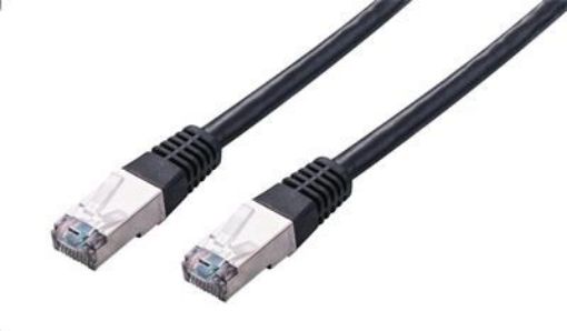 Obrázek C-TECH kabel patchcord Cat5e, FTP, černý, 0,5m